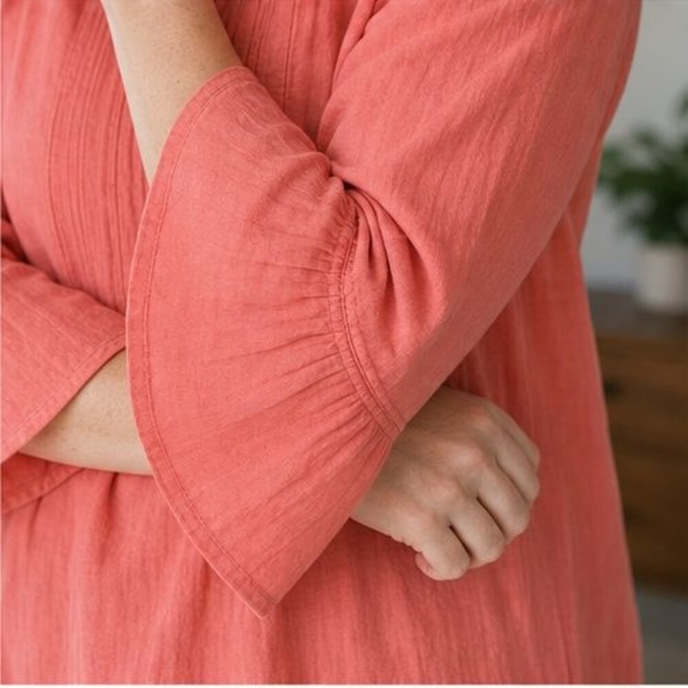 Blush Ruffle Blouse - Picture 5 of 6